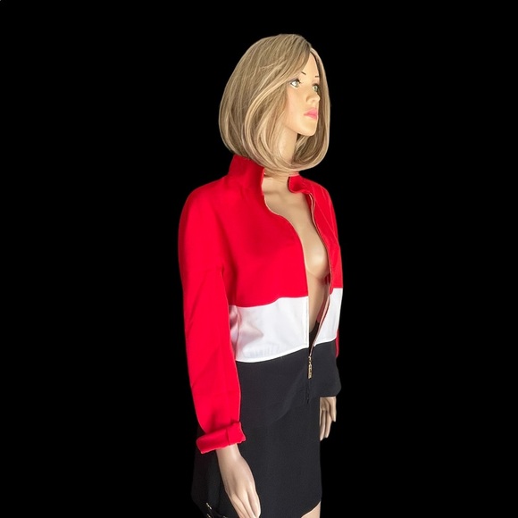St. John red/black ivory jacket size S - Picture 4 of 15